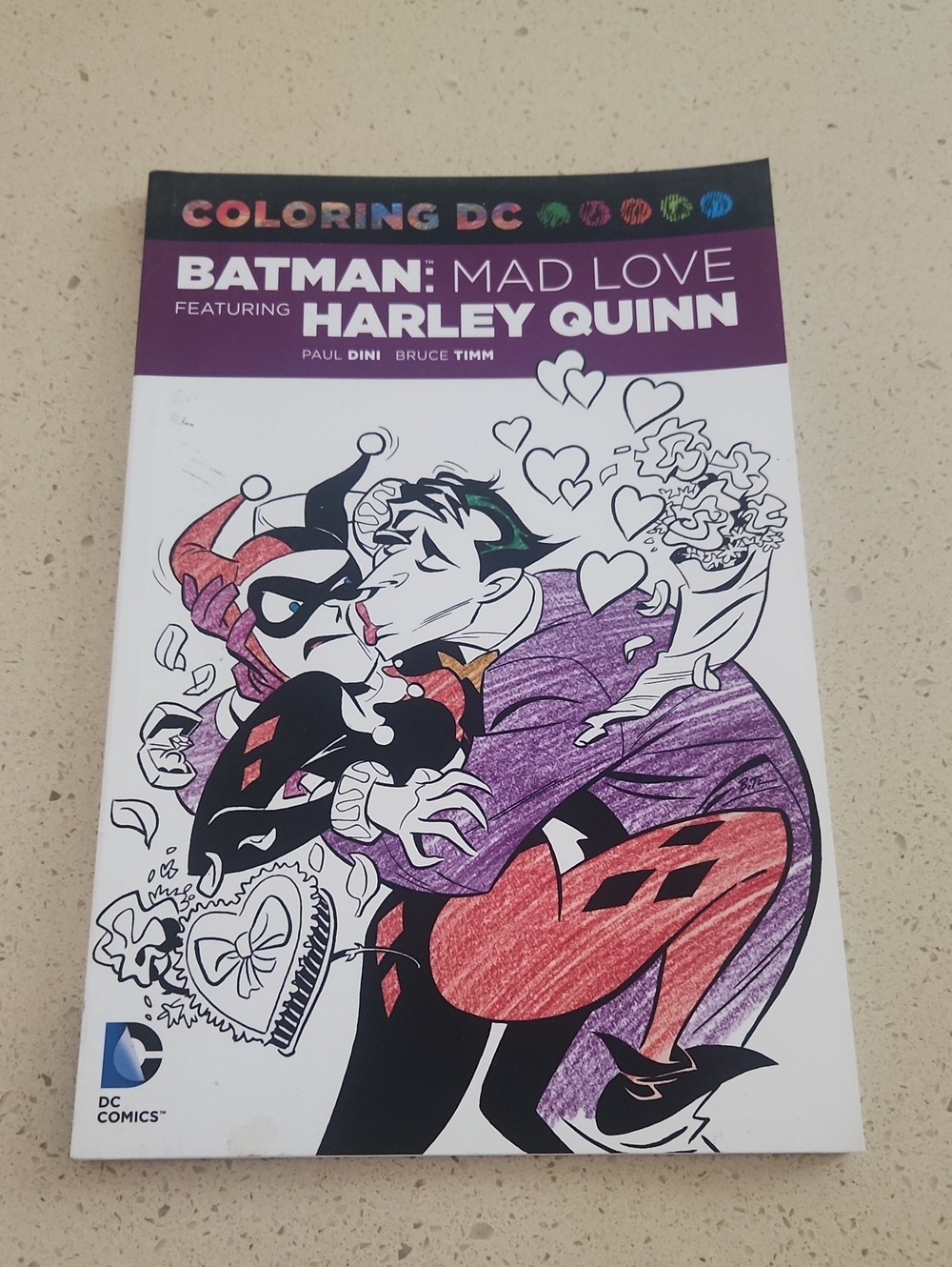 DC Comics Batman: Mad Love Featuring Harley Quinn Coloring Book